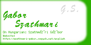 gabor szathmari business card